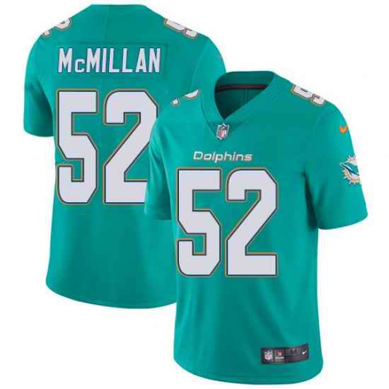 Nike Dolphins #52 Raekwon McMillan Aqua Green Team Color Youth Stitched NFL Vapor Untouchable Limited Jersey